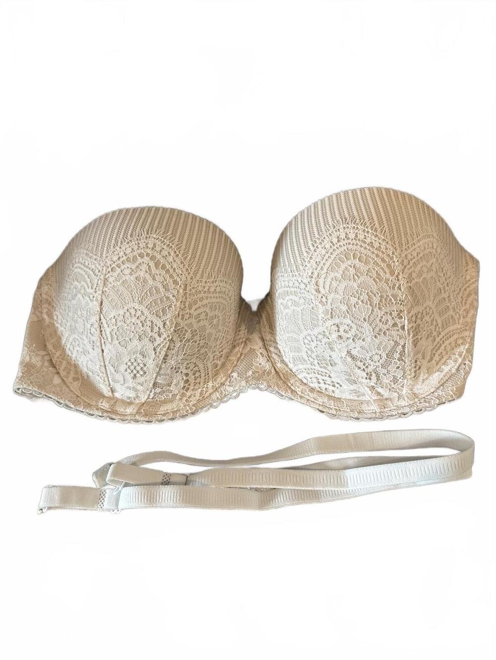 Victoria's Secret Strapless Lace Bra 36C